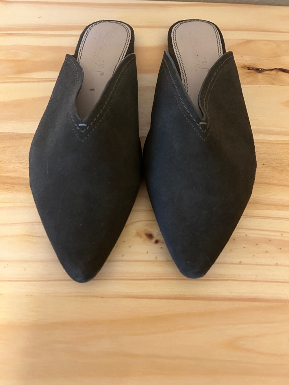 Splendid Green Mule Shoe, Size 7